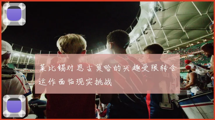 莱比锡对恩古莫哈的兴趣受限转会运作面临现实挑战